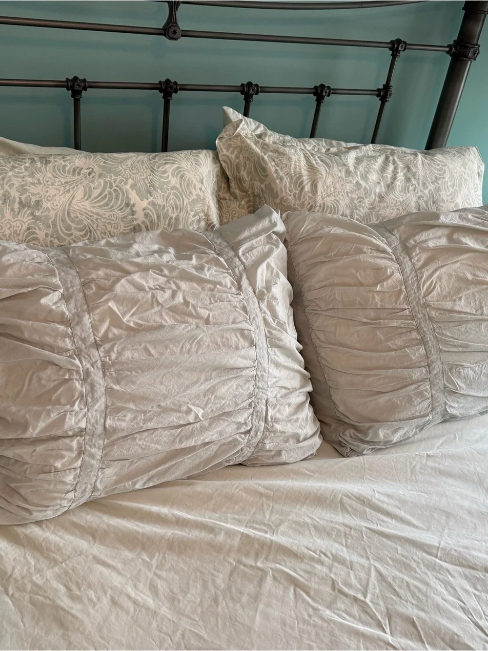 Pottery Barn seafoam green